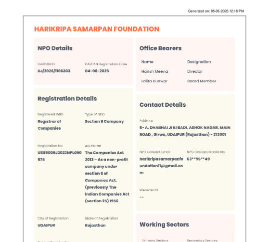 NGO Darpan